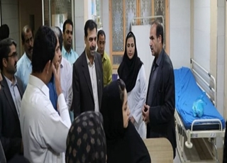 بازدید سرزده ریاست دانشگاه و معاونت توسعه  از بیمارستان ایران ایرانشهر